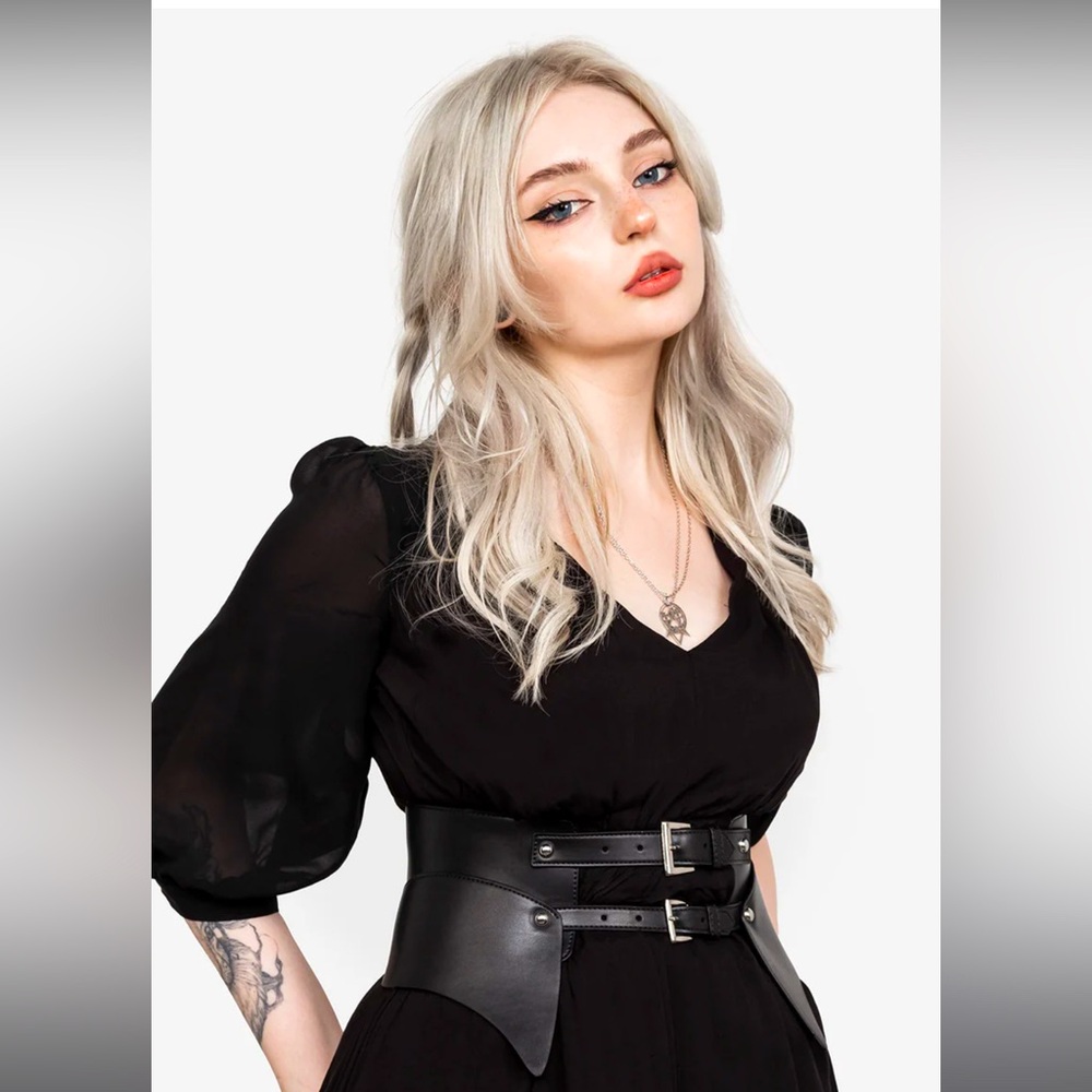 Disturbia Prophecy Peplum Belt NWOT
